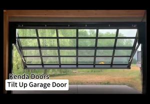 Diseño de parrilla de aluminio personalizado de fábrica puertas de garaje plegables verticales puerta de garaje plegable de acero vertical externa - Product Image 6