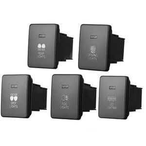 후방등-푸시 버튼 스위치 <span class=keywords><strong>12V</strong></span> 온오프 스위치(도요타 세쿼이아 하이랜더 타코마 툰드라 RAVR 야리스용) - Product Image 1