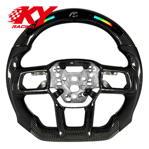 พวงมาลัยคาร์บอนไฟเบอร์ LED RPM แบบกำหนดเองสำหรับรถฟอร์ด มัสแตง จีที เอส650 จีทีดี อาร์ทีอาร์ ดาร์คฮอร์ส ปี 2024-2026 สามารถทำความร้อนได้ - Product Image 1