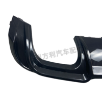 Accessoire de réglage dynamique, style sport, motif en fibre de carbone, pare-chocs, diffuseur arrière, kit carrosserie d'échappement, plastique, nouveau, Audi A3 S3
