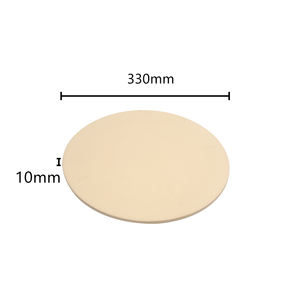 Vendita calda Pizza pietra e buccia pietra da forno resistente rotonda rettangolare Tuff Cordierite per forni e griglia - Product Image 2