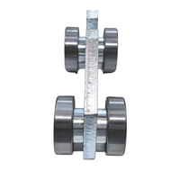 Rouleaux coulissants en acier Longueur du rouleau de la roue 700 mm Largeur 20mm Hauteur de la roue 78 Dimensions de la poulie de la roue suspendue