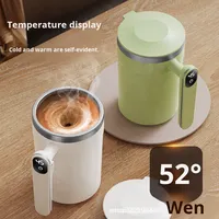 Tasse à agitation électrique magnétique portable entièrement automatique avec mesure intelligente de la température et préservation de la chaleur par isolation