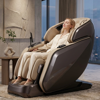 Fauteuil de massage mécanique 4D à rouleaux, zéro gravité, massage shiatsu complet du corps, compression par airbag