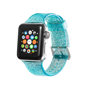 <span class=keywords><strong>Precio</strong></span> de fábrica colorido de reemplazo de silicona brillante correa de reloj de pulsera banda <span class=keywords><strong>Apple</strong></span> <span class=keywords><strong>Watch</strong></span> serie 5 4 3 2 1 - Product Image 4