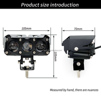 Barre de lampe de travail à LED avec lentille de projecteur pour camion tracteur de bateau tout-terrain 4x4 SUV phares antibrouillard moto projecteur