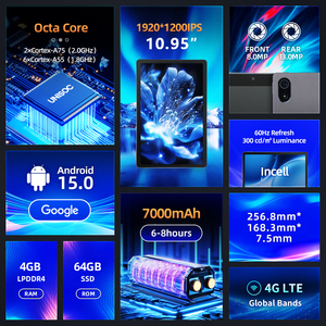 <span class=keywords><strong>Tablette</strong></span> Android 15 intelligente de 10,95 pouces pour la rédaction professionnelle, <span class=keywords><strong>avec</strong></span> carte SIM 4G LTE et <span class=keywords><strong>stylet</strong></span> précis - Product Image 2