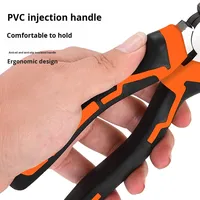 Ensemble de pinces en acier à haute teneur en carbone de qualité industrielle, haute dureté, trois pièces, pince à fil de 8 pouces, pince à vis de 6 pouces, pince à aiguille en plastique OEM