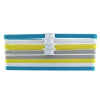 Serene Joy D1-4 Nouveaux lacets AF1 sans nœuds, élastiques, larges de 8 mm, plats, texturés, à haute élasticité, avec boucle métallique incurvée, pour