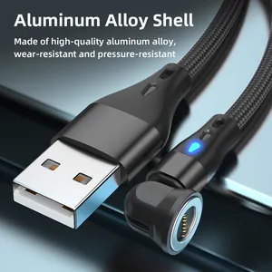 Accessories Phone Cable Wholesale Hot Sale Mobile Phone Accessories 3 In 1 Magnetic Charging Cable Usb 540 Degree Type C Fast Charging Data Cable