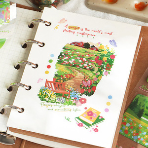 1 Rotolo di Nastro Decorativo con Motivi Floreali della Serie 'Solo i Fiori Conoscono il Paesaggio' per Journaling - Product Image 4