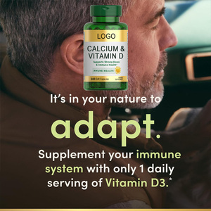 Nhãn hiệu riêng Canxi bổ sung vitamin Softgels hỗ trợ sức khỏe Xương Canxi Vitamin D Softgel - Product Image 3