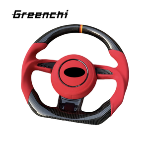 Audi A1 A3 A4 A5 A7 Q3 Q5 Q7 Q8 RS3 <span class=keywords><strong>r</strong></span> S6 S3 thể thao phẳng đáy bằng sợi Carbon đua tay lái nâng cấp cho A6 sửa đổi - Product Image 2