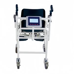 Pèse-personne numérique LCD pour fauteuil roulant, roues avant et arrière rotatives, rechargeable avec poignée pliable - Product Image 2