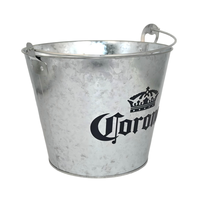 Seau à glace en tôle galvanisée, seaux à bière pour bar/KTV, seaux à bière Corona Champagne, popcorn de cinéma