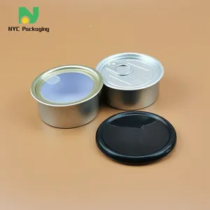 Lata de lata de atún, anillo de metal, lata de embalaje, 3,5g, 100ml, fabricante