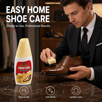 Hei Niu - Betún Antienvejecimiento para Zapatos, 75 ml, Líquido Nutritivo para Cuero Negro, para Retrasar el Endurecimiento y el Agrietamiento del Cuero