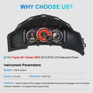 Panel de Instrumentos Digital Navihua de 12.3 Pulgadas con Pantalla ISP para Toyota 86/Subaru BRZ 2013-2019, Velocímetro - Product Image 6