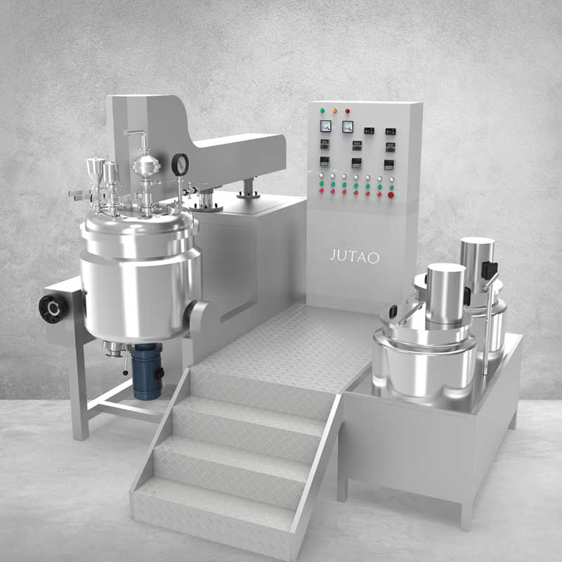 Лидер продаж, гидравлический подъемный сенсорный экран PLC, вакуумный эмульгатор, миксер, гомогенизатор для тонального крема, косметического геля