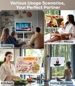 Xu hướng 2025 32-inch Trắng LED Đèn nền <span class=keywords><strong>Android</strong></span> thông minh HD <span class=keywords><strong>TV</strong></span> di động tương tác Full HD định nghĩa cho nhà sử dụng 128GB di chuyển - Product Image 4