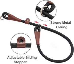 <span class=keywords><strong>Collar</strong></span> antideslizante de cuerda de nailon para entrenamiento de perros, <span class=keywords><strong>Collar</strong></span> redondo sin tirones para perros pequeños, medianos y grandes - Product Image 5