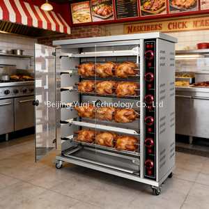 <span class=keywords><strong>Forno</strong></span> Commerciale a Gas per Polli allo Spiedo a 6 Livelli - Acciaio Inossidabile 0-400 ° Griglia BBQ per Ristoranti e Food Truck, Facile da Pulire - Product Image 1