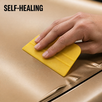 Film de protection de peinture (PPF) en TPU ultra mat couleur or crépusculaire 1,52*15m 7,5 mil – Film vinyle décoratif mat pour voiture, couleur or crépusculaire chaud intemporel