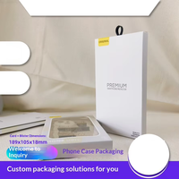 Boîte d'emballage pour coque de téléphone pour iPhone 15 et 14, étui unisexe style cuir, emballage en papier pour produits électroniques grand public