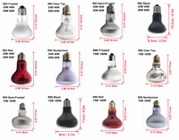 Lampe chauffante infrarouge R63 R80 25W-100W, ampoule infrarouge réfléchissante pour reptiles, lampe chauffante de nuit rouge pour tortue, poulailler