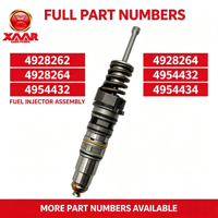 Injecteur de carburant diesel 4928262 4928264 4954432 4954434 pour moteur QSKX15, ensemble d'injecteurs