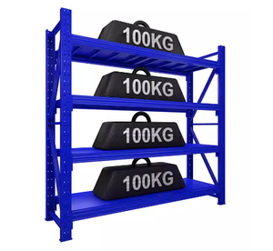 헤비 듀티 4~5단 볼트리스 메탈 선반 시스템, 산업용 보관 랙 (차고 및 창고용 스틸 선반) - Product Image 5