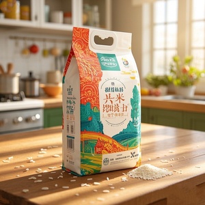 <span class=keywords><strong>Sacs</strong></span> en plastique de qualité alimentaire pour emballage de snacks et de bouillies de <span class=keywords><strong>millet</strong></span>, avec poignée de transport, soufflet latéral et joint imprimé en feuille d'aluminium, fournisseur d'usine - Product Image 4