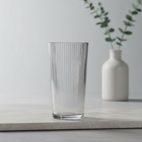 Nouvelle tasse en verre imprimée par un créateur de mode, pour la maison, pour la bière, le jus, les cocktails highball
