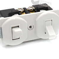 Interrupteur à bascule simple à double poignée Bosslyn, standard américain, 15A 125V, pour appareils électroménagers modernes
