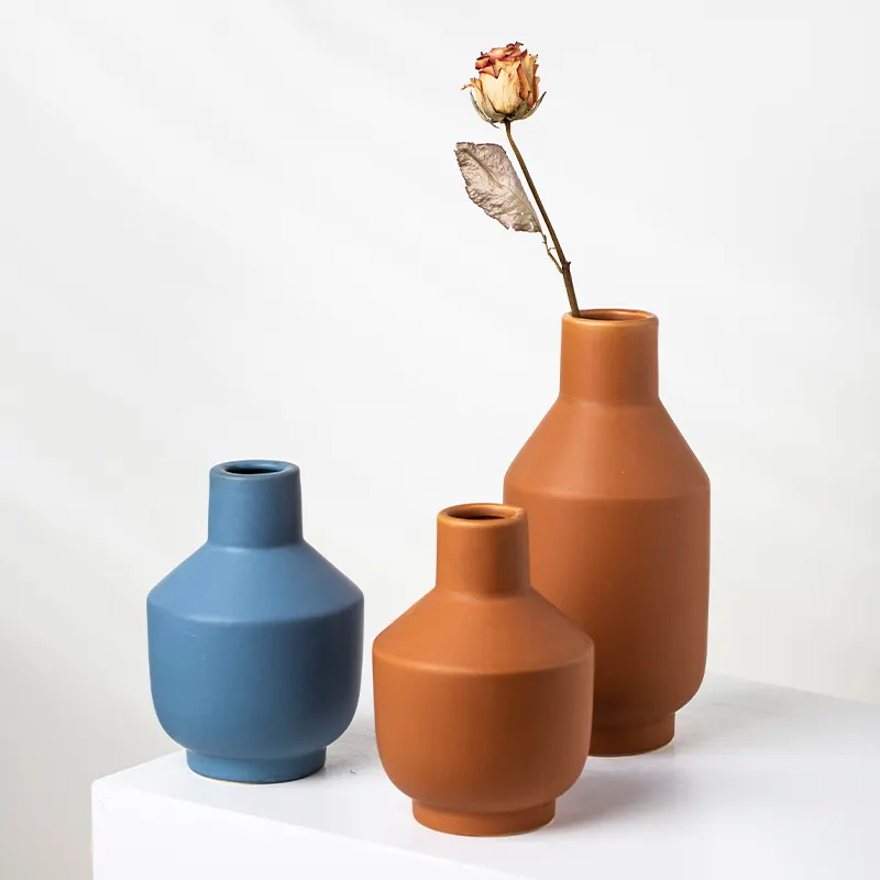 YUANWANG ungewöhnlicher moderner Stil Keramik-Vasen dekorative Tisch-Vasen Dekoration Blumenvase Hochzeitsdekoration