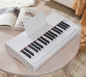 Wooden Kids Portable Multifunctional 37 Keys <b>Electronic</b> Piano <b>Keyboard</b> Rechargeable for Kids - Product Image 4