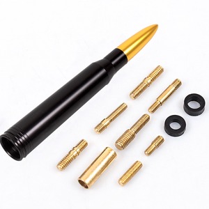 Antena de Techo Universal de Aleación de Aluminio en Forma de Bala Corta para Autos y Vehículos Todoterreno, Decorativa, Modificación de Autos, Accesorios para Autos - Product Image 4
