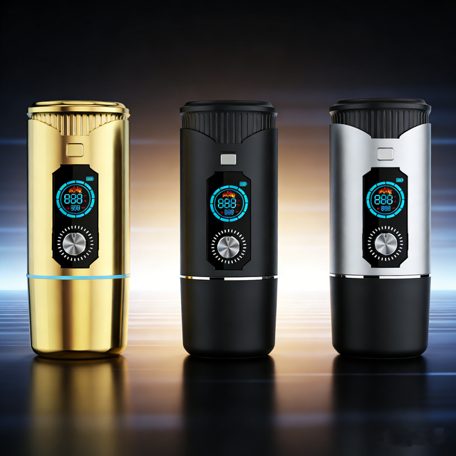 New Design Portable Professional Led Display Aluminum Battery Rechargeable Shisha Head Electronic Shisha Hookah