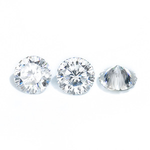 Round Nine Hearts One Flower Cut Cubic Zirconia Gemstone 5A White For Jewelry Making - Product Image 3