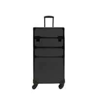 Valise de Cosmétologie sur Roues Grande Trousse de Maquillage Chariot de Salon Coiffeur Valise de Voyage pour École de Maquillage Technicien(ne) Ongulaire Coiffeur(se)