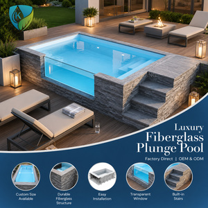 <span class=keywords><strong>Piscine</strong></span> hors sol en fibre de <span class=keywords><strong>verre</strong></span> de luxe de 20 pieds ou 40 pieds, en conteneur d'expédition, pour hôtel, complexe hôtelier ou jardin. - Product Image 5