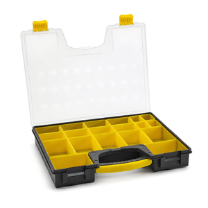 Boîte de rangement pour petites pièces en plastique PP haute résistance pour vis, clous, composants, quincaillerie, avec séparateurs amovibles - Product Image 3
