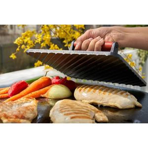 Rectangle <b>Cast</b> <b>Iron</b> Metal Eco-Friendly Smashed Burger Patty Grill Press for <b>Griddle</b> - Product Image 6