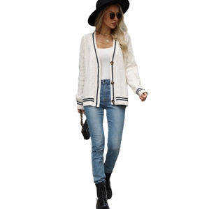 <span class=keywords><strong>Cardigan</strong></span> Casual da donna donna autunno inverno <span class=keywords><strong>Cardigan</strong></span> Casual lavorato a maglia alla moda maglione <span class=keywords><strong>Cardigan</strong></span> largo - Product Image 1