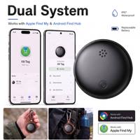Traceur intelligent en gros, étiquette anti-perte pour animaux, portefeuilles, clés, avec logo personnalisé, support OEM ODM, compatible Find My et Find Hub