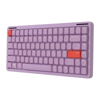 Clavier mécanique silencieux à profil bas 84 touches Kailh, rétroéclairage LED, interface USB, 3 modes, nouveau, pour usage bureautique