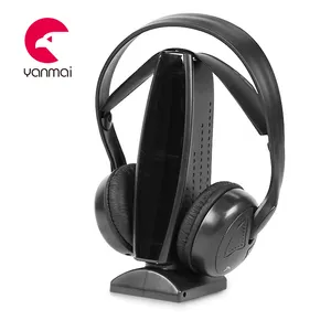 Беспроводная гарнитура Yanmai для шумоподавления, FM-прием, автоматический фокус, мультимедийный порт, ТВ, VCD, DVD, CD, MP3 Беспроводная гарнитура