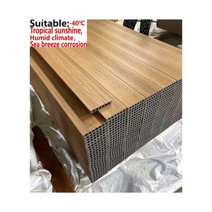 Tarima de Madera Compuesta WPC Coextruida de Fácil Instalación, Diseño Cuadrado Cepillado, Sistema de Encaje, para Exteriores - Product Image 1