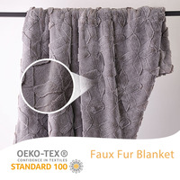 Couverture en fausse fourrure écologique, luxueuse, douce et confortable, personnalisable pour la maison et la salle de bain