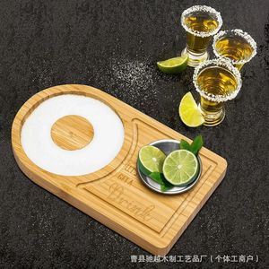 Bamboo Cocktail Tray With Stainless Steel Bowl For <b>Bar</b> <b>Tools</b> - Product Image 3